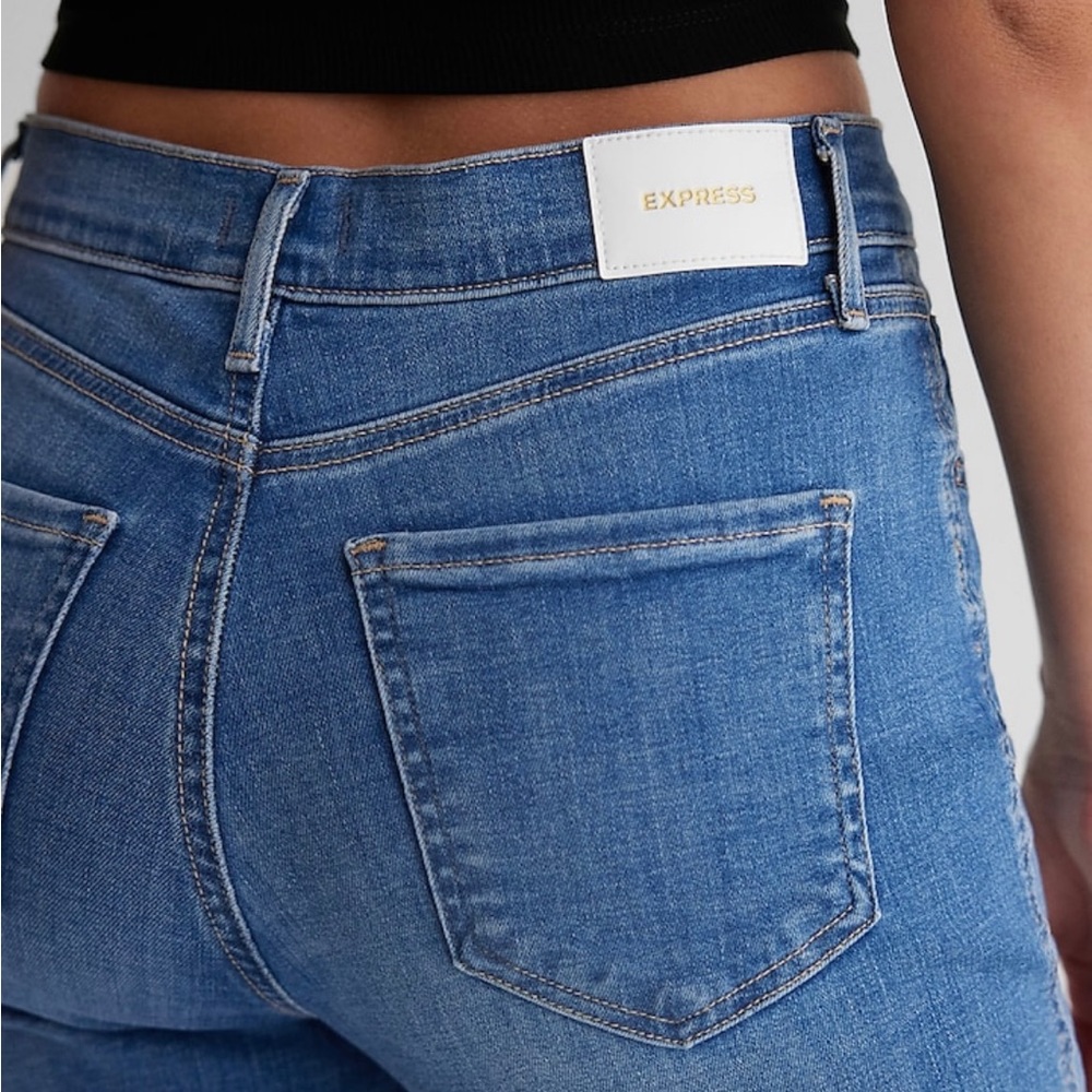 Express Mid Rise Skinny Jeans - Picture 2 of 3